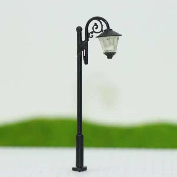 10pcs Warm White N Scale Street Lamps Set - Image 2