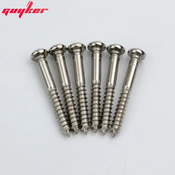 6pcs Guitar Bridge Saddles Screws Set