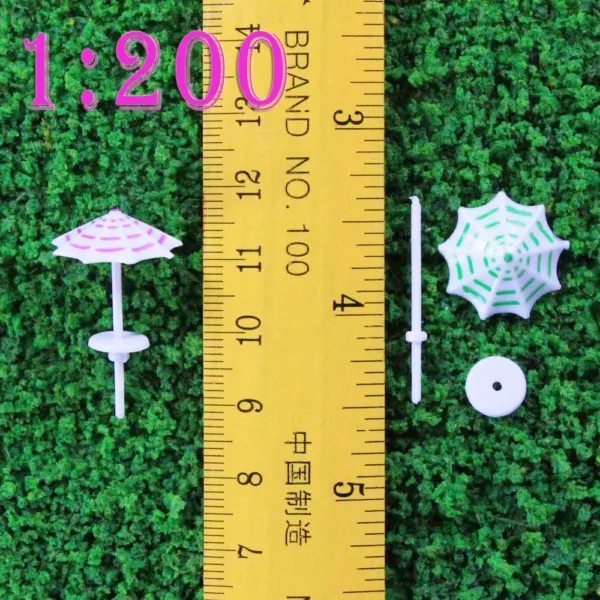 16pcs Model Railway Sun Umbrella Set - Image 9