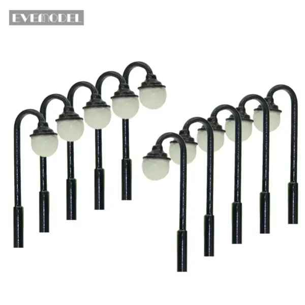 10pcs Warm White LED Lamp Posts for Z Scale - Image 2