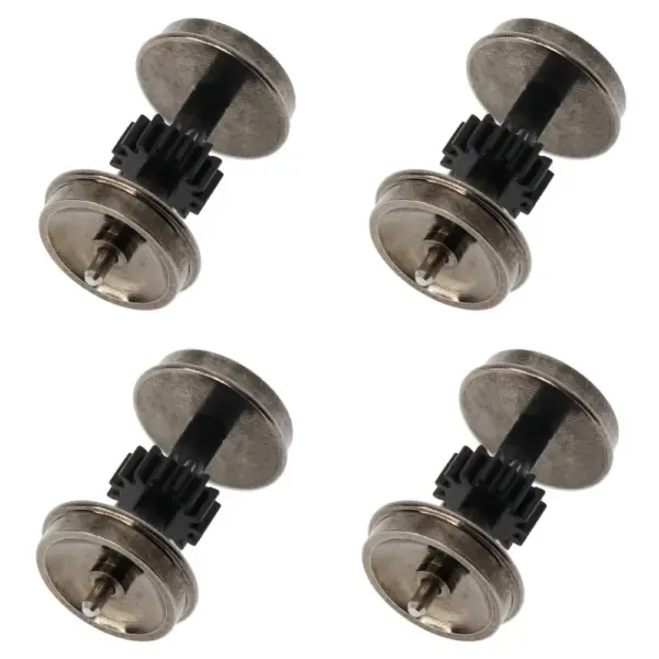 4pcs HO Scale Metal Wheels for Model Trains - Image 4