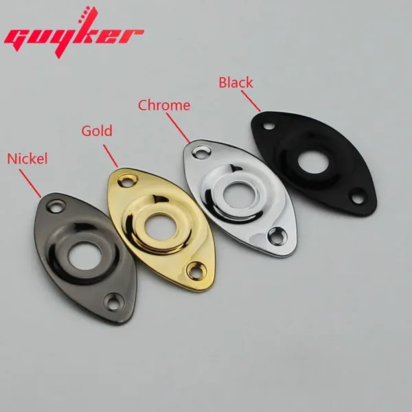 Oval Curved Metal Jack Plate for Guitar Bass - Image 3