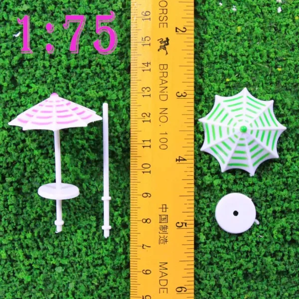 16pcs Model Railway Sun Umbrella Set - Image 8