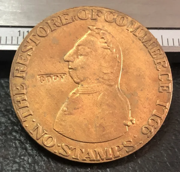 1766 Pitt Tokens Antique Copper Coin Replica