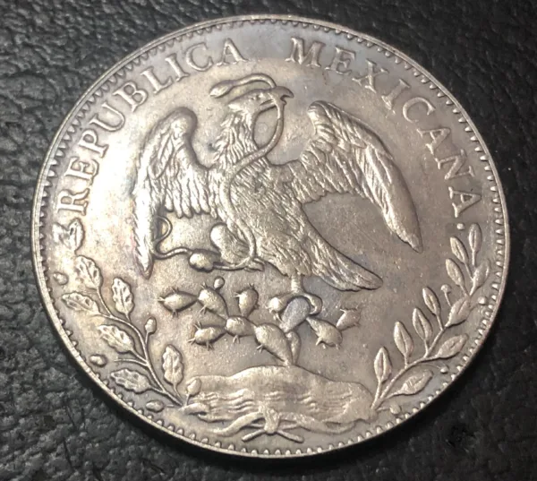 1824 Mexico 8 Reales Replica Coin - Image 2