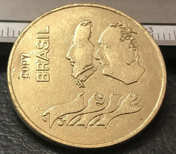 1972 Brazil 22K Gold Plated Coin Replica