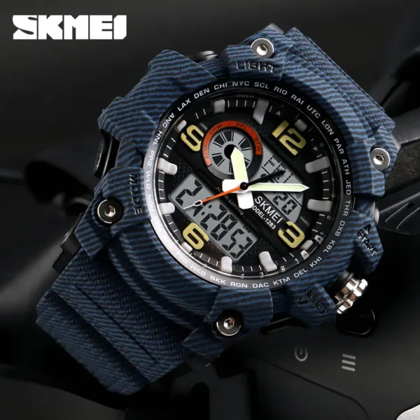 Luxury Sport Quartz Watch for Men 5Bar Waterproof - Image 3