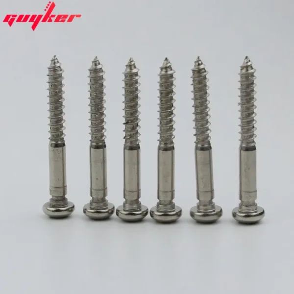 6pcs Guitar Bridge Saddles Screws Set - Image 5