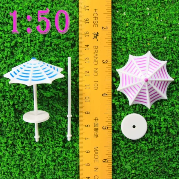 16pcs Model Railway Sun Umbrella Set - Image 11