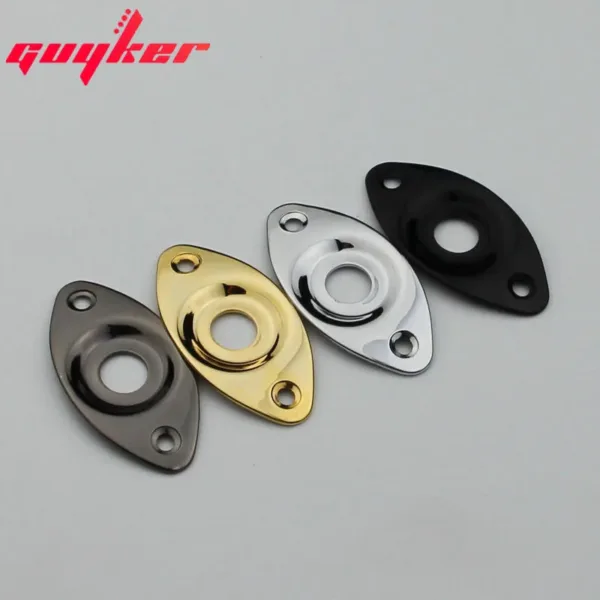 Oval Curved Metal Jack Plate for Guitar Bass - Image 2