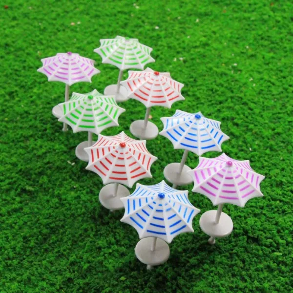 16pcs Model Railway Sun Umbrella Set - Image 3