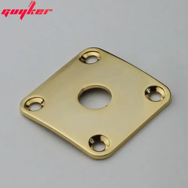 Square Curved Metal Jack Plate for Guitar - Image 7