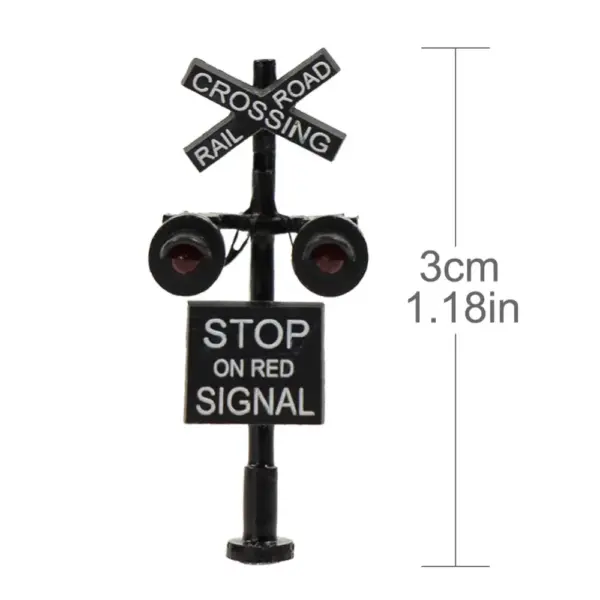 N Scale Railroad Crossing Signal with LEDs - Image 3