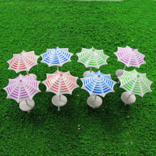 16pcs Model Railway Sun Umbrella Set