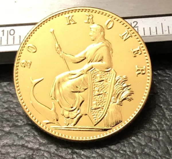 Christian IX 1873 Gold Plated Coin Replica - Image 2