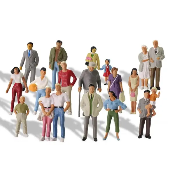 20 Assorted Painted Figures for O Scale Models - Image 2