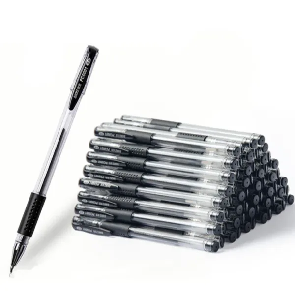 3-Pack Black 0.5mm Gel Pens for Office