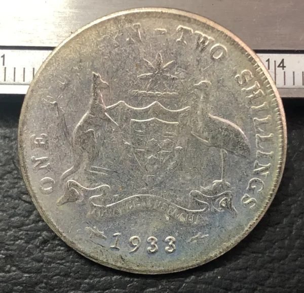 George V Silver Plated Coin Replica 1933 - Image 2