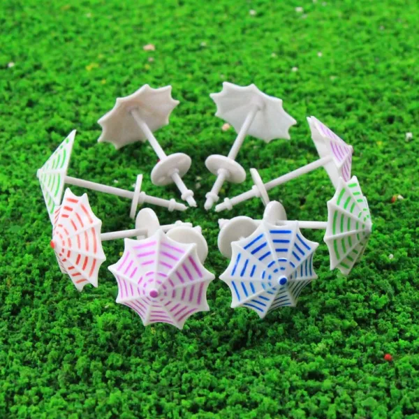 16pcs Model Railway Sun Umbrella Set - Image 5