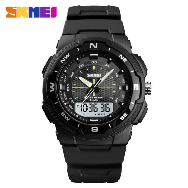 Men's Waterproof Sports Watch with Dual Time Display - Image 8