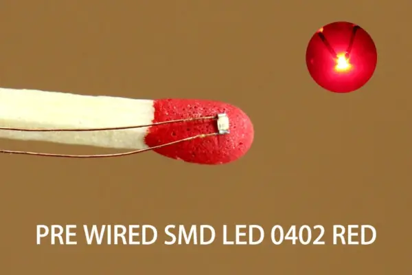 40pcs Pre-wired SMD LED 0402 with Wires - Image 12