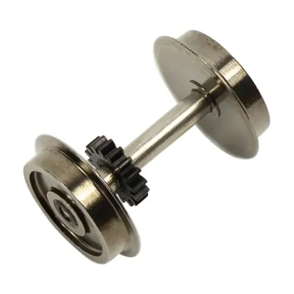 HO Scale Metal Wheel Set for Model Trains - Image 3