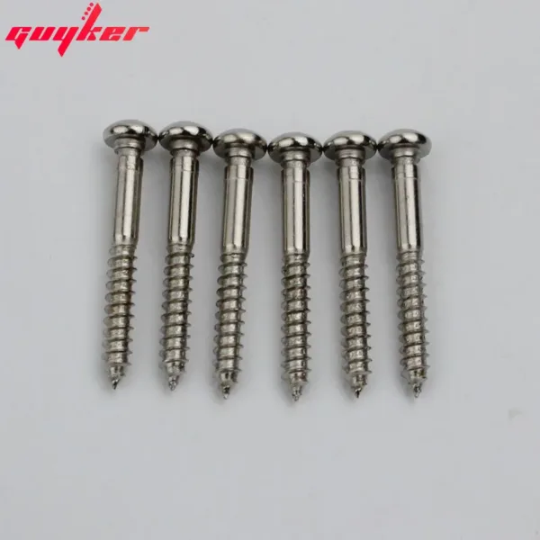 6pcs Guitar Bridge Saddles Screws Set - Image 3