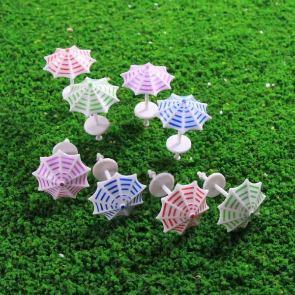 16pcs Model Railway Sun Umbrella Set - Image 4