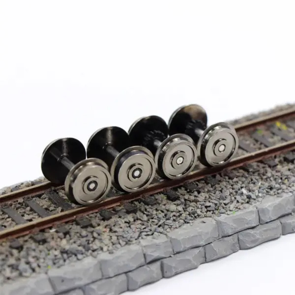 HO Scale Metal Wheel Set for Model Trains - Image 6