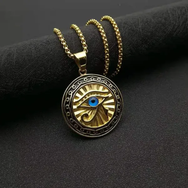 Eye of Horus Cross Pendant Necklace - Image 16