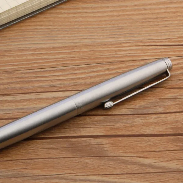 Classic Golden Stainless Steel Fountain Pen - Image 6