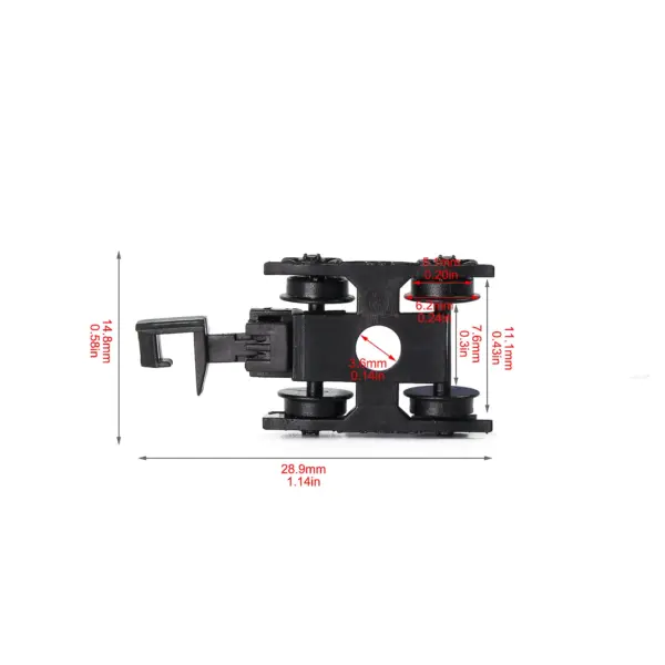 24pcs N Scale Model Train Bogies with Wheels - Image 4