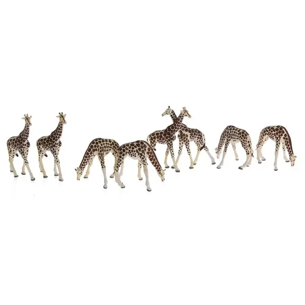 16pcs HO Scale Giraffe Model Set - Image 2