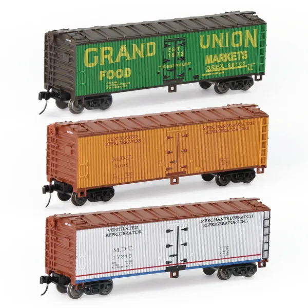 3pcs N Scale Woodside Reefer Boxcars 1:160 - Image 7