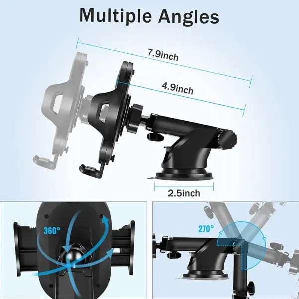 Universal Car Phone Mount with Long Arm - Image 4