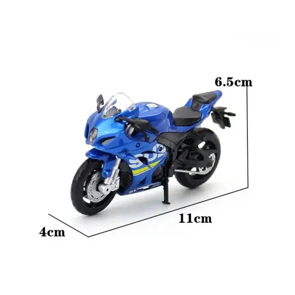 1:18 Diecast Suzuki GSX-R1000 Motorcycle Model - Image 5