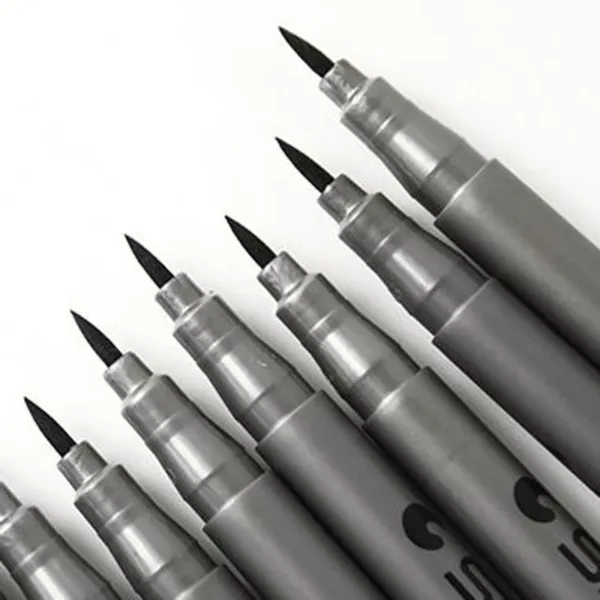 Waterproof Fine Brush Pen Set - 8 Sizes - Image 3