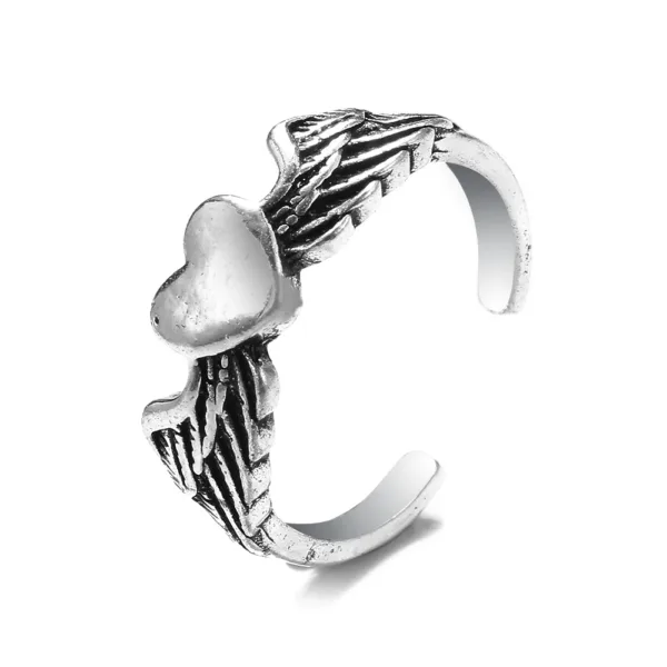 Vintage Gothic Angel Skull Ring for Women - Image 23