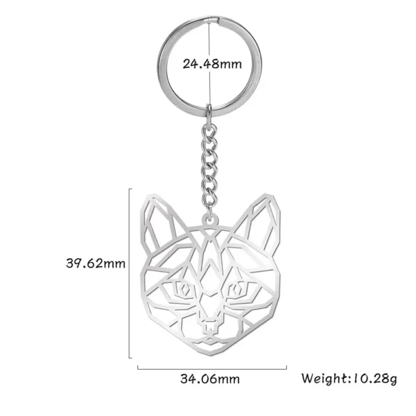 Animal Charm Stainless Steel Keychain - Image 42