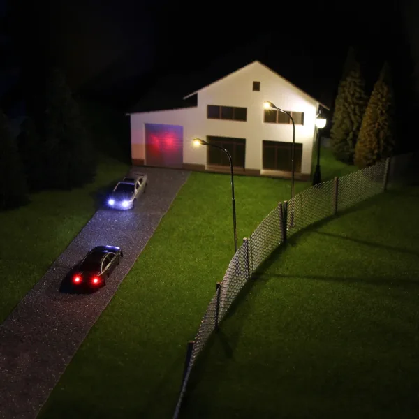 12pcs Z Scale Model Cars with Lights - Image 5