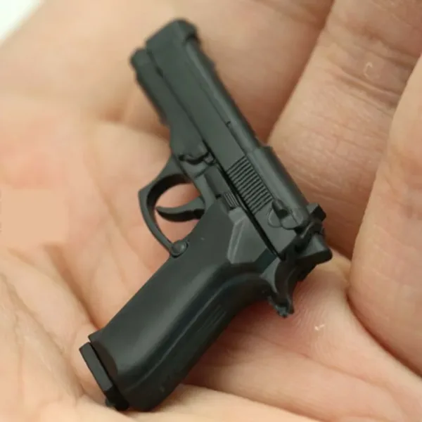 1/6 Scale M9 Black Pistol Model for Figures - Image 3