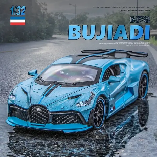 1:32 Bugatti DIVO Diecast Sports Car Model - Image 4