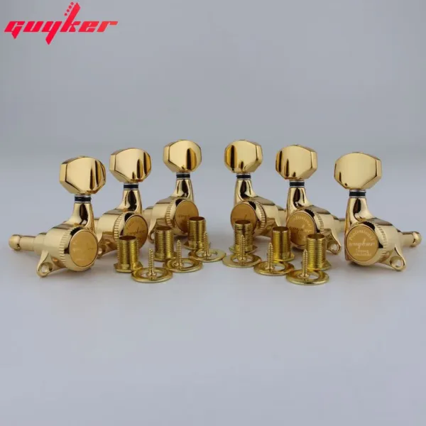 Gold Locking Guitar Tuners for Electric Guitars - Image 2