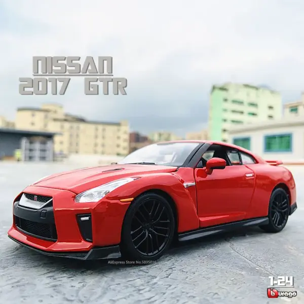 Bburago 1:24 2017 Nissan GTR Die-cast Model - Image 7