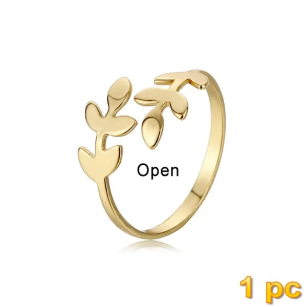 Trendy Butterfly Couple Rings Set for Lovers - Image 32