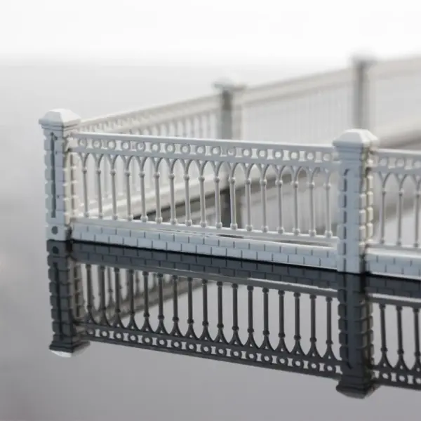 1 Meter Model Railway White Fence 1:87 Scale - Image 4