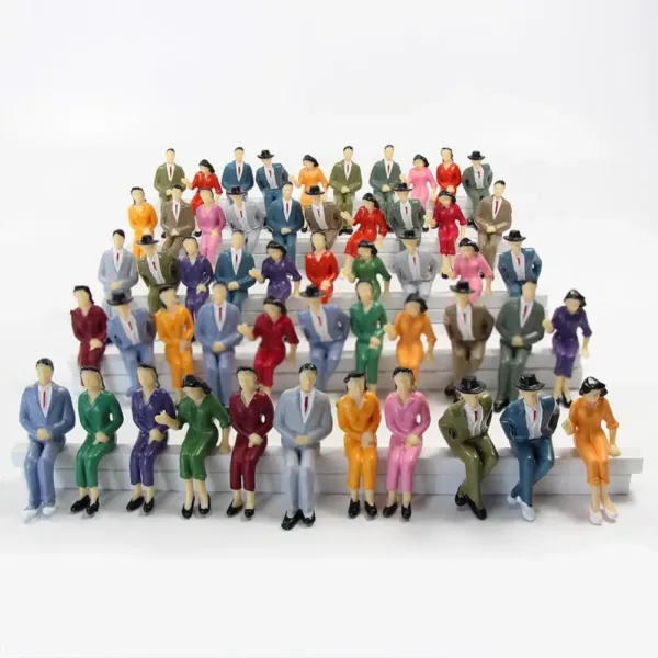 50pcs G Scale Seated Model Figures Set