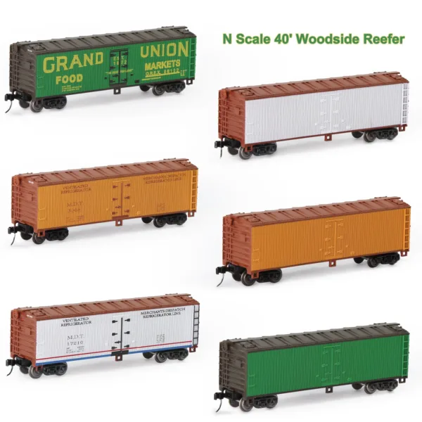 3pcs N Scale Woodside Reefer Boxcars 1:160