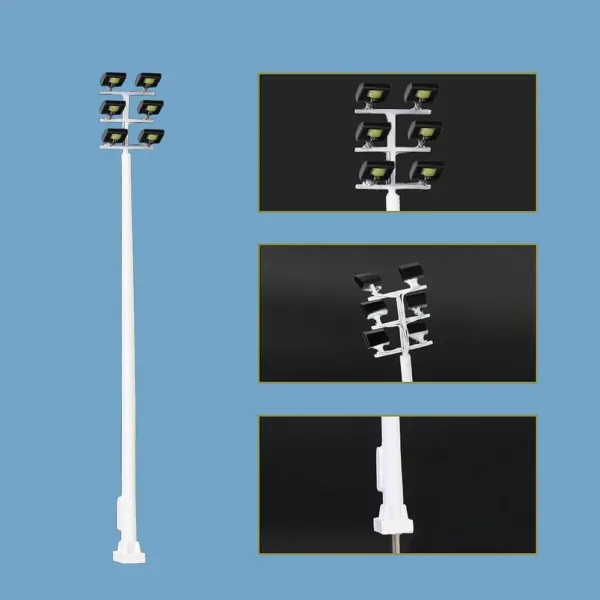 N Scale Plaza Lampposts Set with LEDs - Image 4