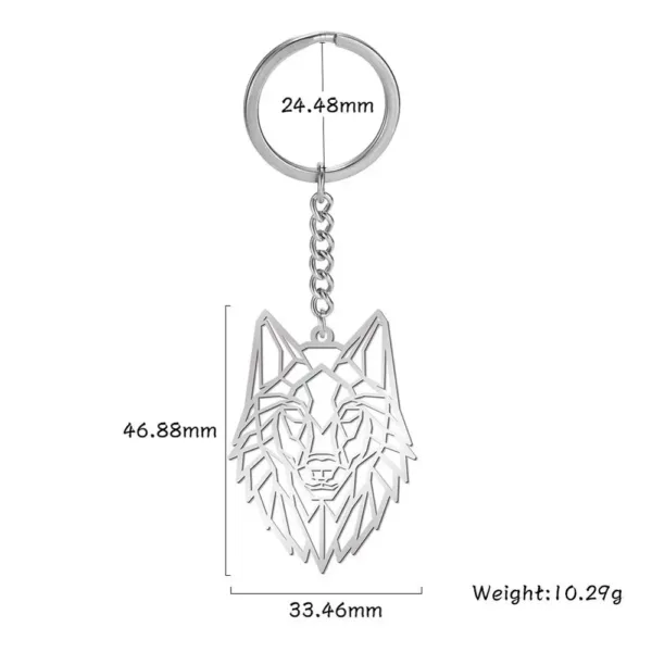 Animal Charm Stainless Steel Keychain - Image 33